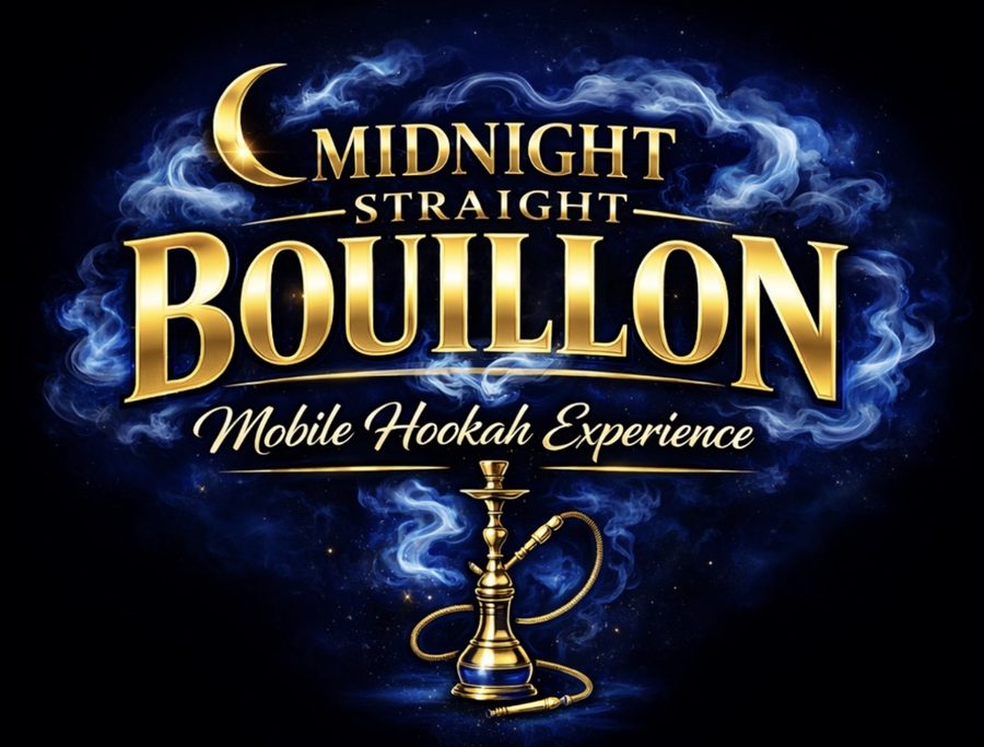 Midnight Straight Bouillon mobile hookah logo